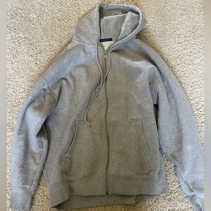 Brandy Melville grey zip up